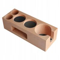 Wooden Coffee Tamper Holder Support Base, Station