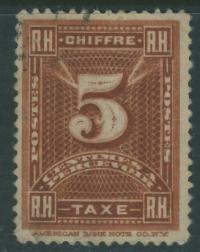 USA 5 cents - Chiffre Taxe