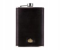 Elegancka piersiówka WITTCHEN Arizona 10-2-040-1 skórzana czarna