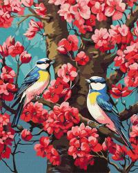 Obraz Malowanie po numerach Zapach kwitnących kwiatów 40x50 IDEYKA NA RAMIE