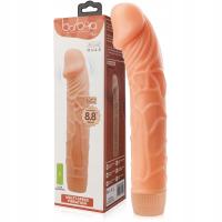 Wygięty wibrator wibrujący penis z żelu 22 cm wibrujące grube dildo
