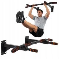 DRĄŻEK DO PODCIĄGANIA ĆWICZEŃ STALOWY ŚCIENNY 250KG STACJONARNY NA ŚCIANE