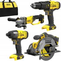 Стэнли набор из 4 электроинструментов SFMCD711 SFMCF800 SFMCG400 SFMCS500