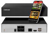 Сетевой видеорегистратор NVR IP 9 канальный 4XPOE 8Mpx 4K HDMI