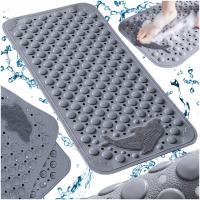 Нескользящий коврик для ванной, коврик для душа, массажный коврик 70x35 см, Дельфин М.