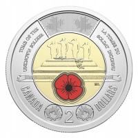 Canada: Honouring Canada’s Unknown Soldier kolorowany $2 2025