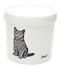 Контейнер для корма для кошек ведро 12 л / 5 кг