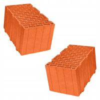 cegła ceramiczna TERMOTON P+W 38cm klasa 15 ściana dom klinkier czerwona