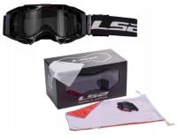 GOGLE LS2 AURA ENDURO CZARNE Przeźroczysta Szybka + Pinlock +Nosek Cross MX
