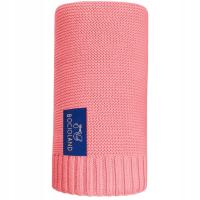 Kocyk bambusowo-bawełniany Paris 80x100 cm Coral / Bocioland