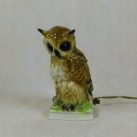 Figurka lampka zapachowa sowa vintage ceramika dekoracja