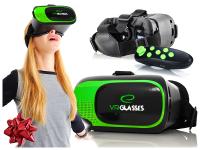 Okulary VR do filmów gier z kontrolerem bluetooth