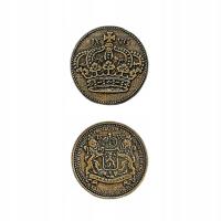 СТОЛИЦА ЗОЛОТАЯ МЕТАЛЛИЧЕСКАЯ МОНЕТА 1 ШТ LARP RPG