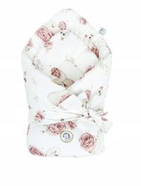 Rożek niemowlęcy, Bawełniany becik wiązany Royal Baby Bonjour Cherie 74x74