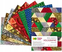 Happy Color BLOK PAPIERÓW HOLOGRAFICZNYCH A5 70g 10 kartek