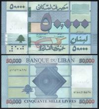 $ Liban 50000 LIVRES P-94d UNC 2019