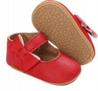 Buciki niemowlęce baleriny czerwone Lacofia 11,5cm