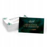 WIZYTÓWKI DWUSTRONNE FOLIOWANE GRUBE 400g 100szt