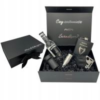 Коробка для свидетеля, набор фляжек, бокалов, подарок