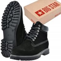 Buty męskie zimowe Big Star Trekkingowe ocieplane skórzane OO174138