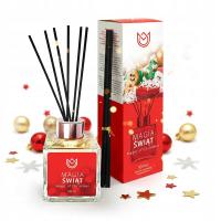 OLEJEK ZAPACHOWY DYFUZOR MAGIA ŚWIĄT 100ml PATYCZKI RATTANOWE ŚWIĄTECZNE