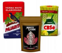 Yerba Mate Pajarito 1kg CBSE Limon Monte Verde 2x 500 g zestaw owocowy 2 kg