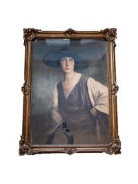 E. SCHNEIDERY portret kobiety obraz 1920