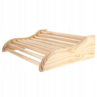 Деревянная подушка Сосновый подголовник для сауны из массива дерева длина 38,5 см