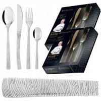 AMBITION 48 MODERN RIVER СТОЛОВЫЕ ПРИБОРЫ НАБОР 2X 24 СТОЛОВАЯ ПОСУДА СОВРЕМЕННЫЙ 12 ЧЕЛОВЕК