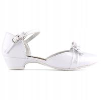 Обувь для причастия балетки из искусственной кожи