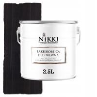 LAKIEROBEJCA DO DREWNA 3W1 EXTRA LAZURA CZARNY PÓŁMAT 2.5L OCHRONNA UV