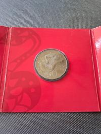 AUSTRALIA 50 centów 2013 Rok Węża folder rzadkie