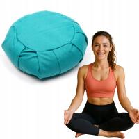 Poduszka do medytacji Zafu myga 100% bawełna naturalna łuska gryki