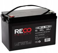 Akumulator RECO RP12-100 AGM bezobsługowy 12 volt 100Ah