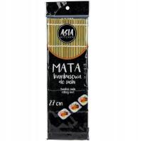 Бамбуковый коврик для суши зеленый 27x27 см ASIAKITCHEN толстый для рулонных роликов