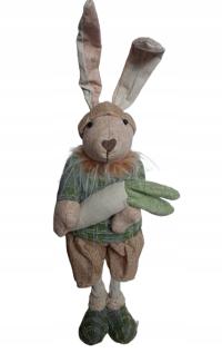 Заяц Кролик с морковкой пасхальное украшение / Пасха / 56 ч