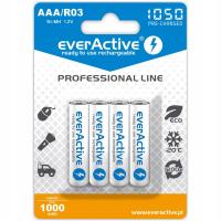 everActive akumulatory professional line 1000mAh R03 R3 AAA paluszki 4szt
