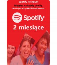 Spotify Premium 2 miesiące / 60 dni / KOD - Karta podarunkowa