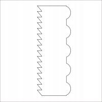 ШПАТЕЛЬ КОНДИТЕРСКИЙ СКРЕБОК ШПАТЕЛЬ ДЛЯ УКРАШЕНИЯ КРЕМА ШТУКАТУРКИ