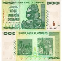 # ZIMBABWE - 1000000000 DOLARÓW 2008 - P-83 - UNC