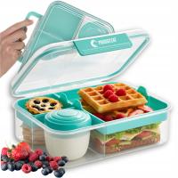 Pojemnik na żywność Lunch Box z przegródkami śniadaniowy 2,2L BPA Free