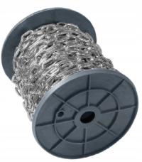 4mm ŁAŃCUCH GOSPODARCZY D1 KRÓTKIE OGNIWO OCYNKOWANY TECHNICZNY STALOWY 1m