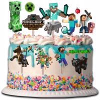 Minecraft CREEPER TOPPER для торта кексы персонажи 14 штук