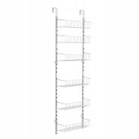 VEVOR 6-poziomowy nad drzwiami Organizer do spiżarni Wiszący stojak do przechowywania Regulowany