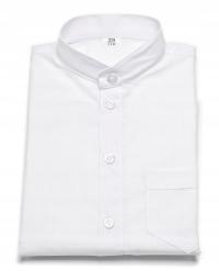 KOSZULA CHŁOPIĘCA WIZYTOWA BIAŁA ZE STÓJKĄ I Z DŁUGIM RĘKAWEM CM
