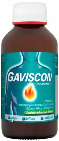 Gaviscon na zgagę i refluks smak miętowy zawiesina 300 ml