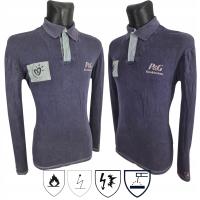 KOSZULKA DŁUGI RĘKA SPAWALNICZA TRUDNOPALNA ATESTY NIEPALNOŚCI UŻYWANA