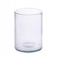 Szklany wazon cylinder H:28 cm D:19 cm
