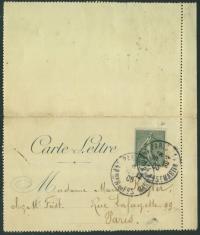 Francja 1905 r - Paris w/m , Carte Lettre