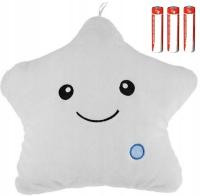 PODUSZKA ŚWIECĄCA MASKOTKA GWIAZDKA ŚWIATŁO LED